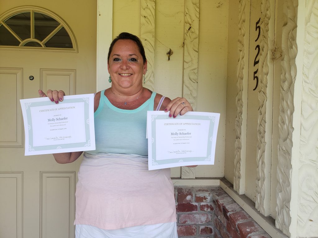 Schaefer, Molly Recognition